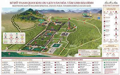 Map of Bai Dinh Spiritual and Cultural Tourism Complex and Important Visiting Tips